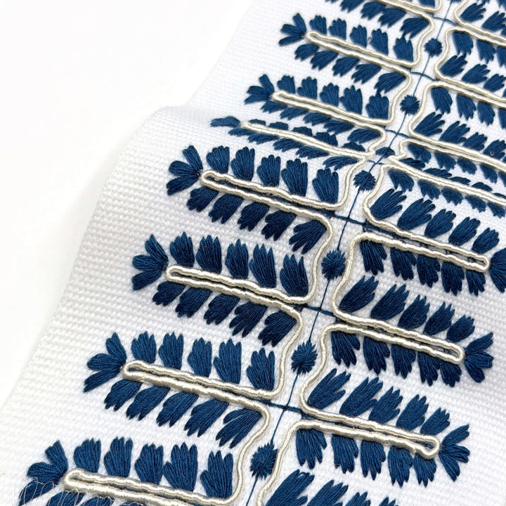 3 YARDS / 5 COLORS / Provenelle 4 inch Wide Decorative Embroidery Ribbon Tape Trim