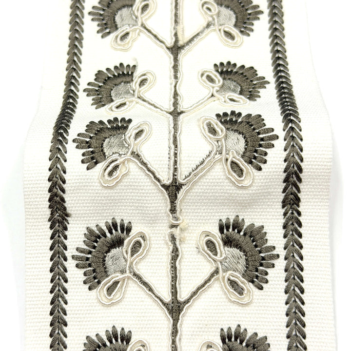 3 YARDS / 4 COLORS / Tessira 4 inch Wide Decorative Embroidery Ribbon Tape Trim