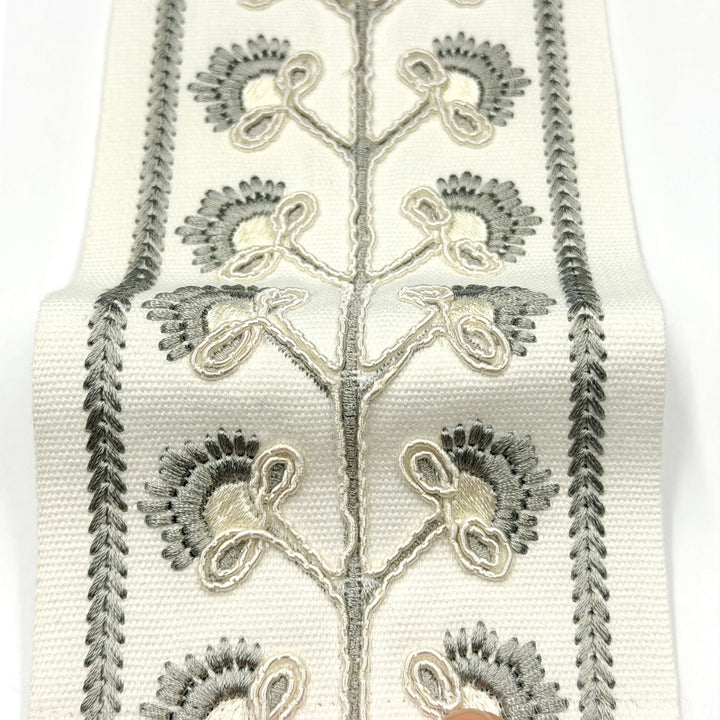 3 YARDS / 4 COLORS / Tessira 4 inch Wide Decorative Embroidery Ribbon Tape Trim