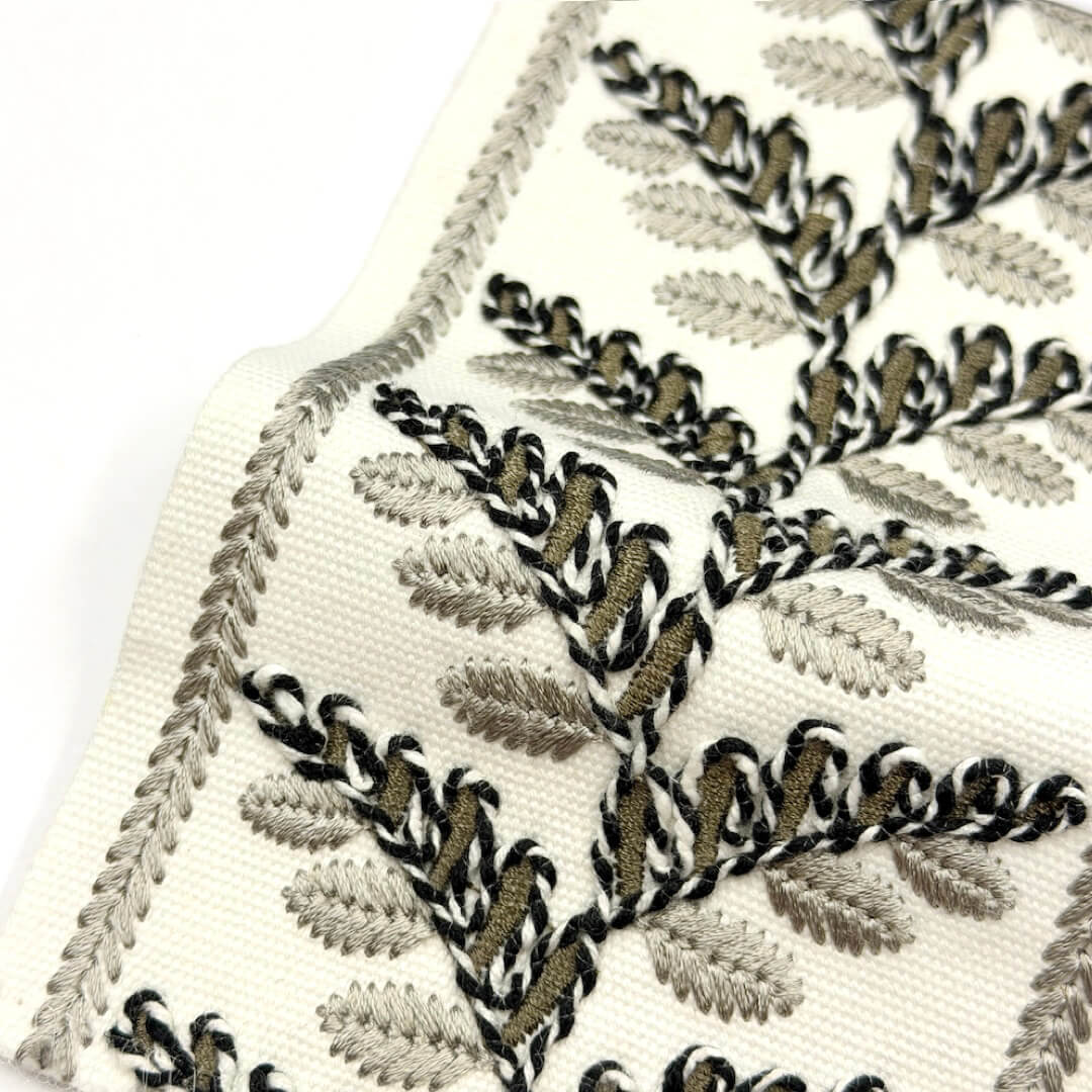 3 YARDS / 4 COLORS / Loggia 4 inch Wide Decorative Embroidery Ribbon Tape Trim