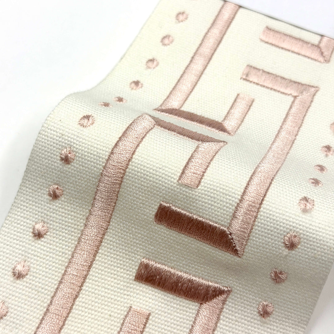 3 YARDS / 5 COLORS / Arcadia 4 inch Wide Decorative Embroidery Ribbon Tape Trim