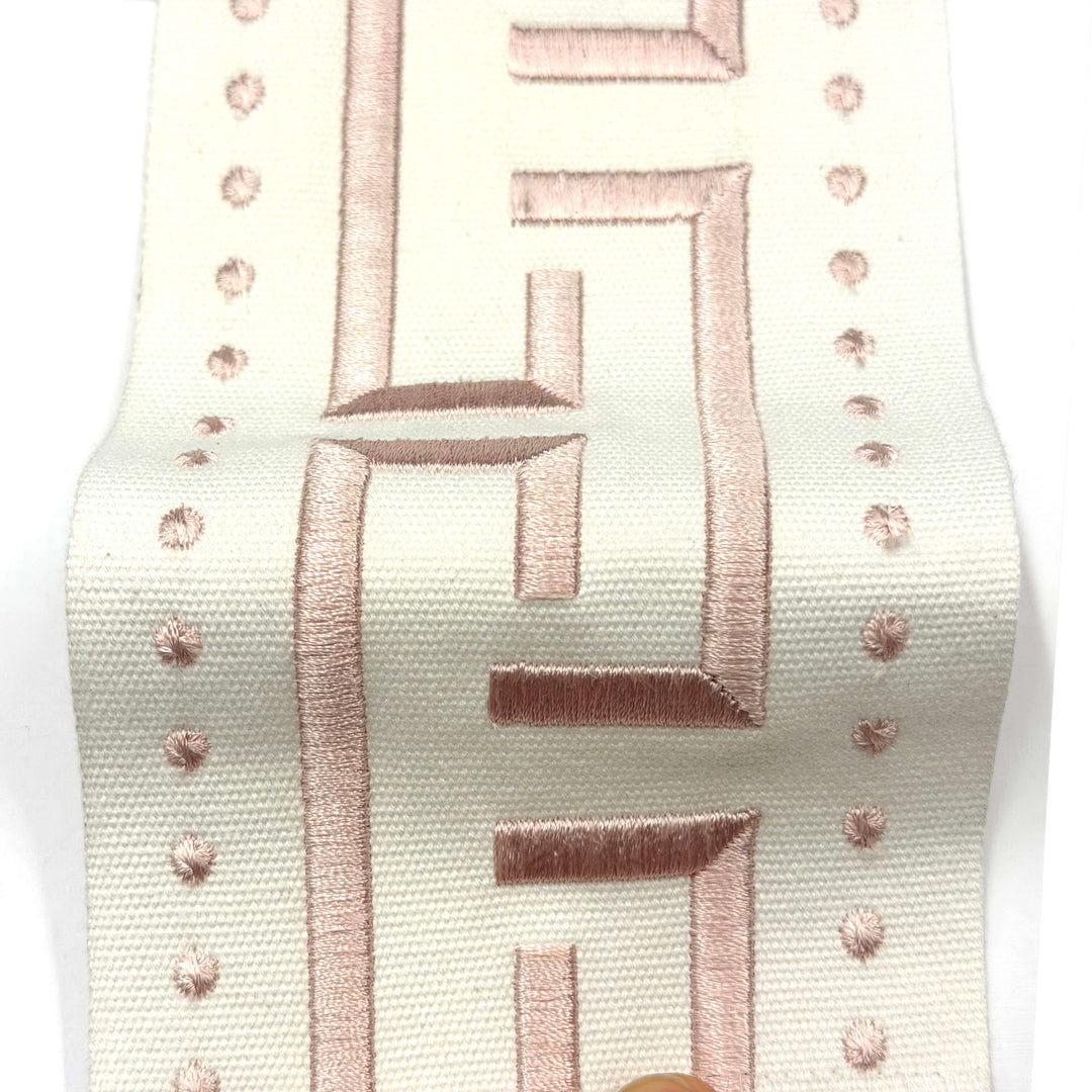 3 YARDS / 5 COLORS / Arcadia 4 inch Wide Decorative Embroidery Ribbon Tape Trim