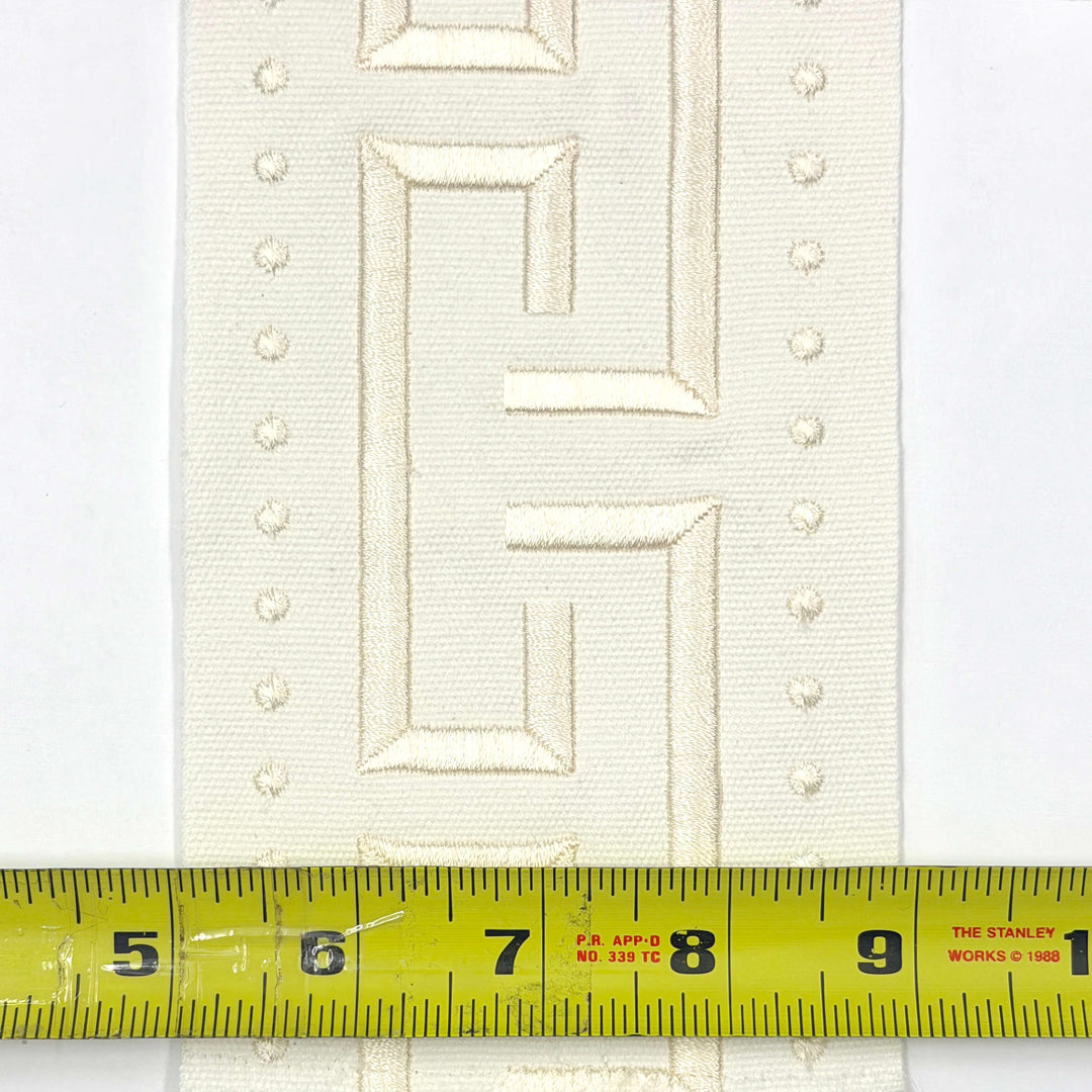 3 YARDS / 5 COLORS / Arcadia 4 inch Wide Decorative Embroidery Ribbon Tape Trim