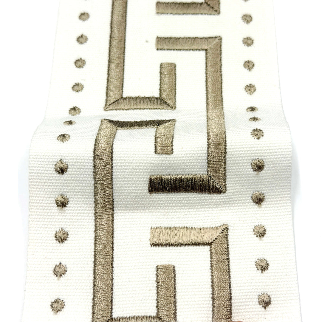 3 YARDS / 5 COLORS / Arcadia 4 inch Wide Decorative Embroidery Ribbon Tape Trim
