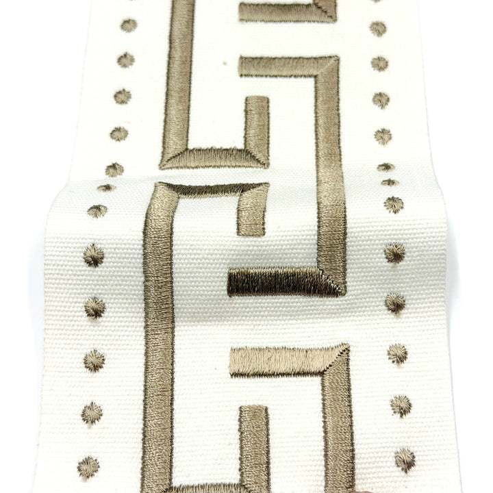 3 YARDS / 5 COLORS / Arcadia 4 inch Wide Decorative Embroidery Ribbon Tape Trim