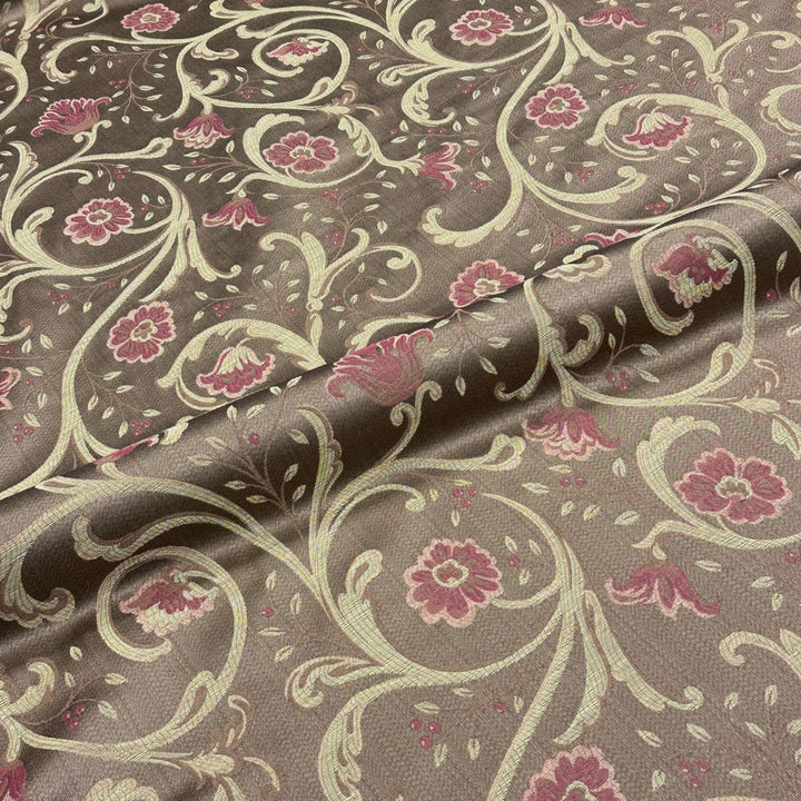 3 COLORS / Compari Full Blossom Chenille Jacquard Fabric