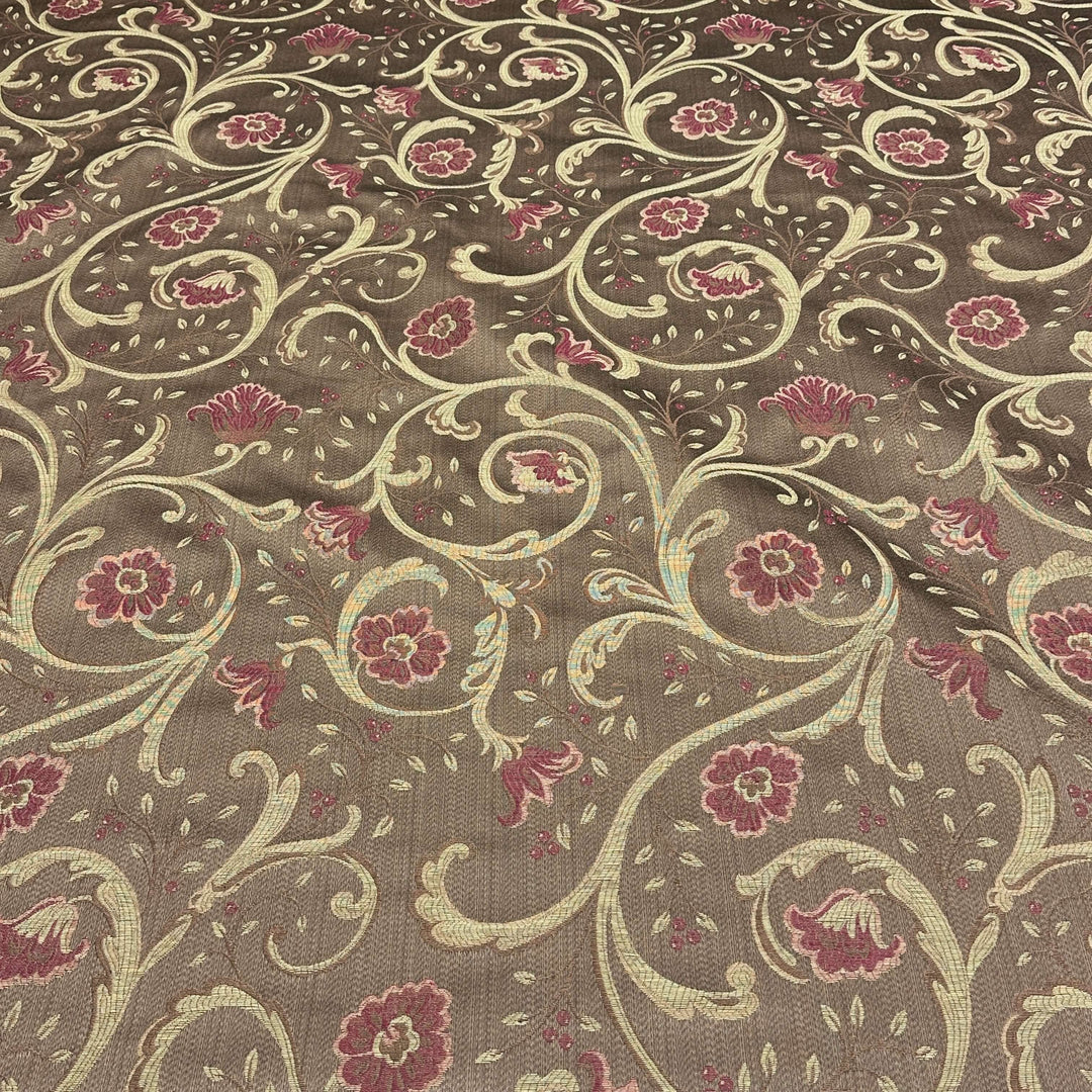 3 COLORS / Compari Full Blossom Chenille Jacquard Fabric