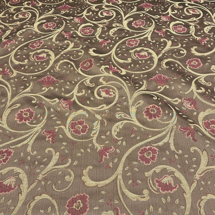 3 COLORS / Compari Full Blossom Chenille Jacquard Fabric