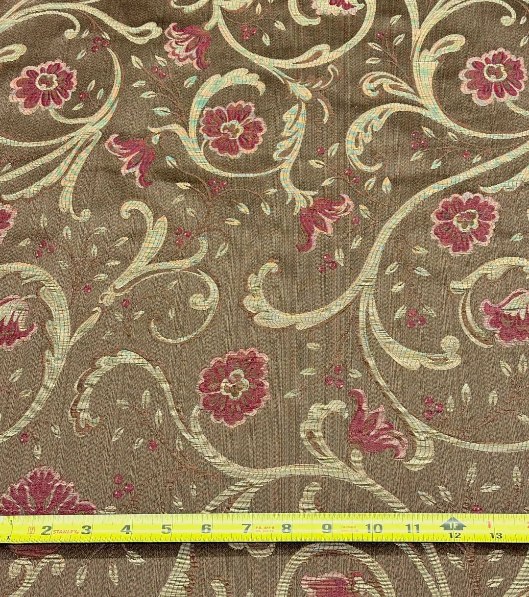 3 COLORS / Compari Full Blossom Chenille Jacquard Fabric