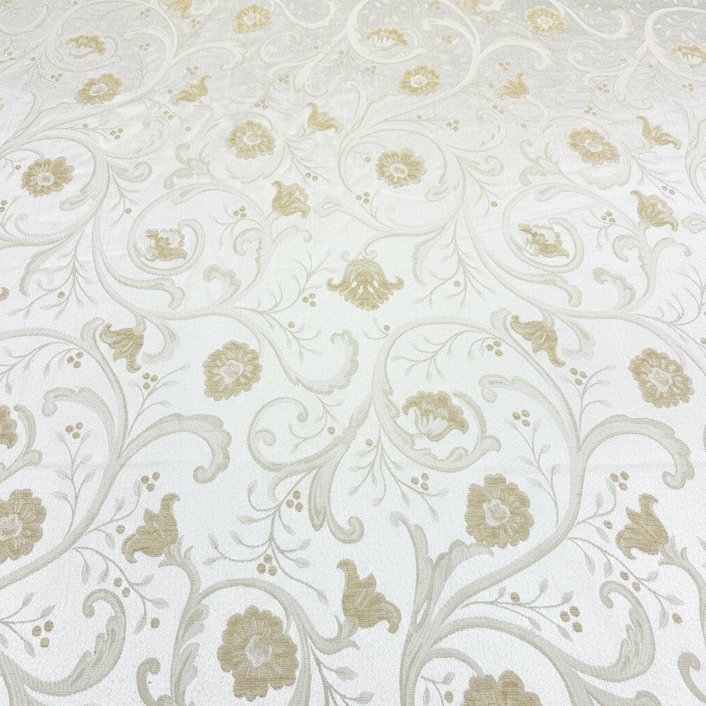 3 COLORS / Compari Full Blossom Chenille Jacquard Fabric