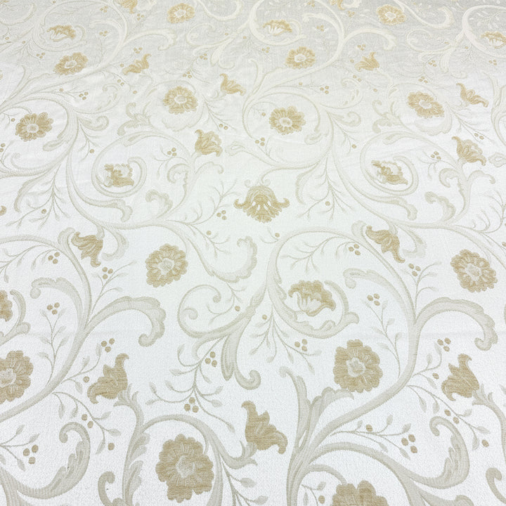 3 COLORS / Compari Full Blossom Chenille Jacquard Fabric