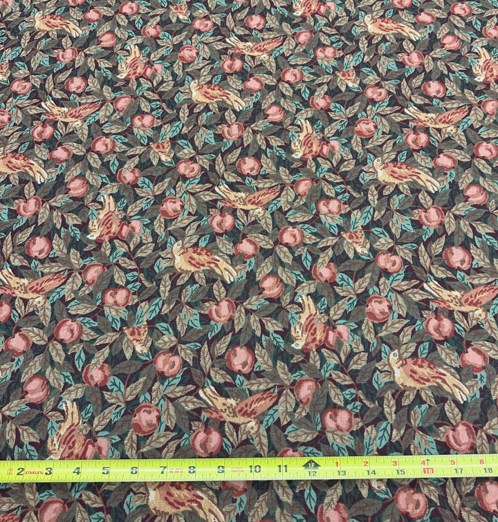 5 YARDS / Multi Color Floral Print Upholstery Jacquard