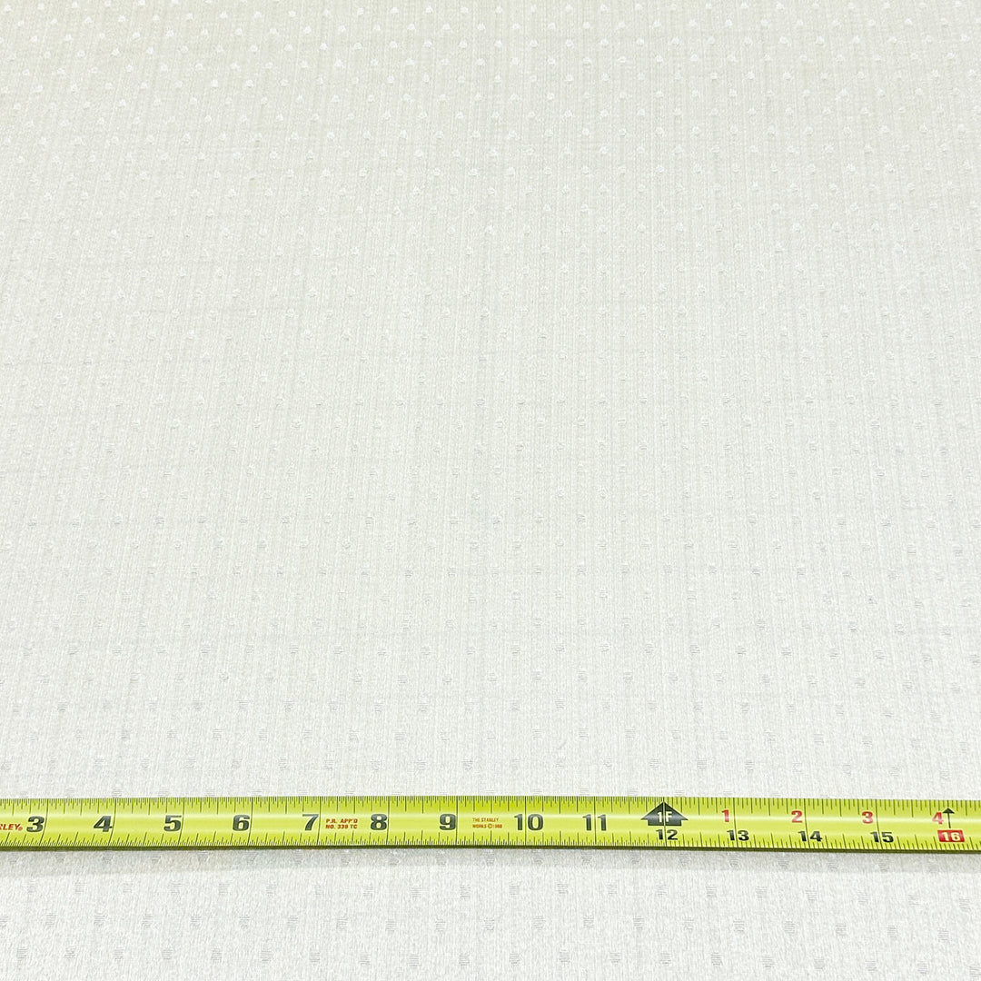 108" Wide SACA Beige Ivory Geometric Dots Woven Jacquard Brocade Fabric