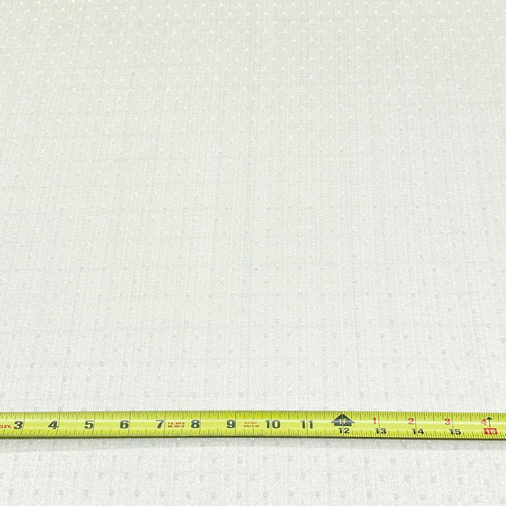 108" Wide SACA Beige Ivory Geometric Dots Woven Jacquard Brocade Fabric