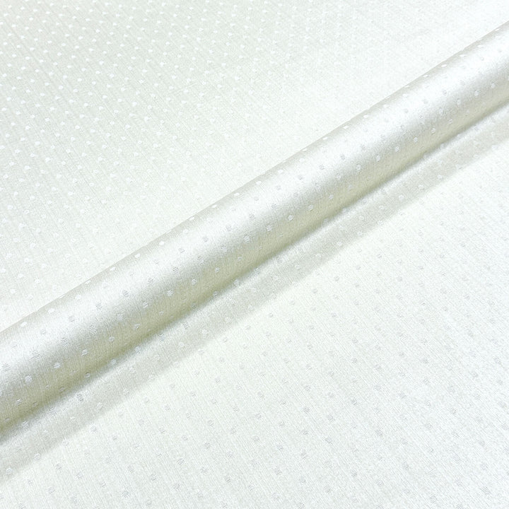 108" Wide SACA Beige Ivory Geometric Dots Woven Jacquard Brocade Fabric