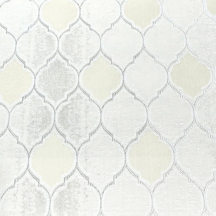 110" JARDIN Ivory Light Gold Geometric Jacquard Brocade Fabric