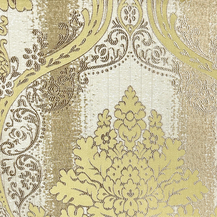 110" LORENS Golden Brown Damask Soft Sheen Jacquard Fabric
