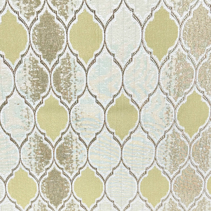 110" JARDIN Golden Brown Geometric Jacquard Brocade Fabric