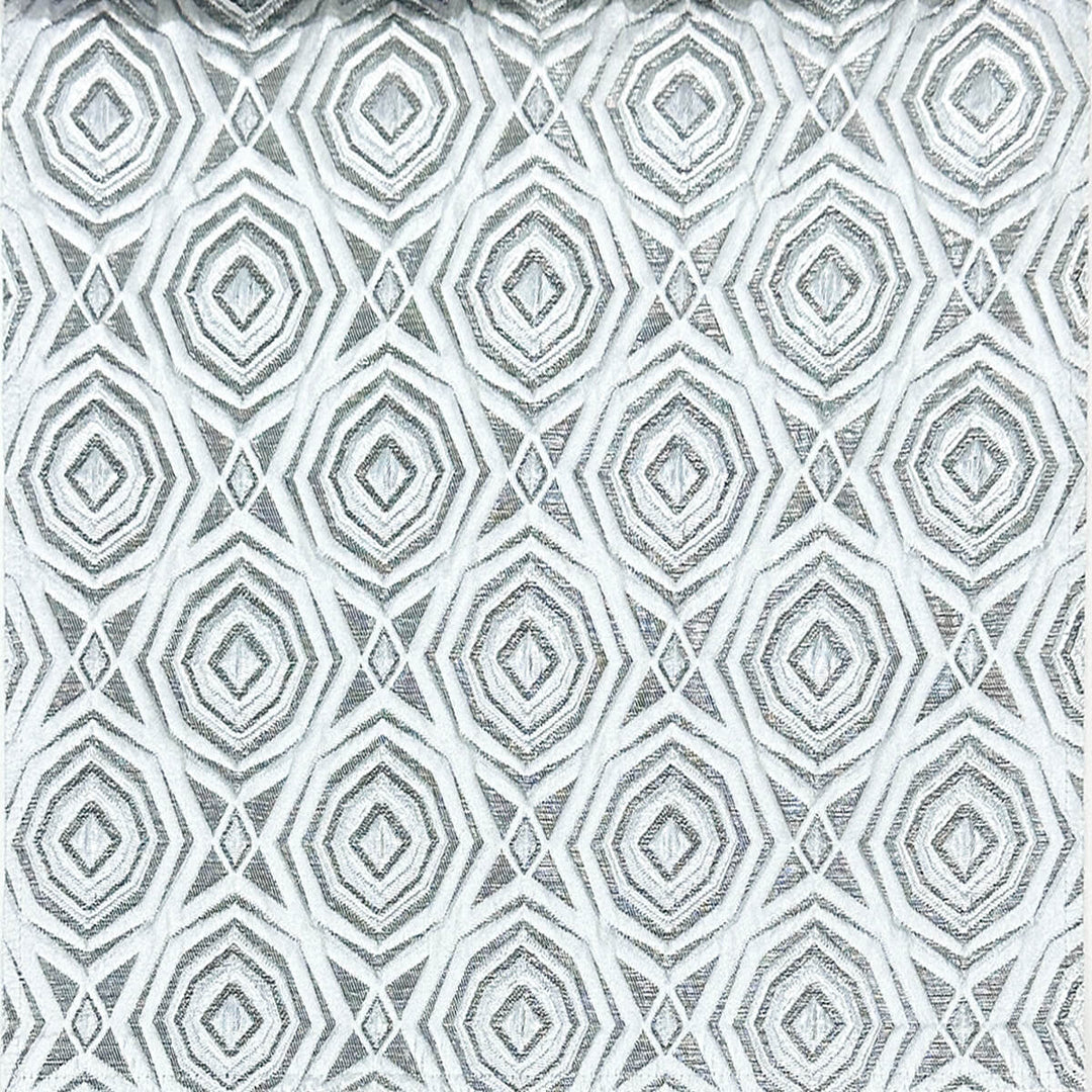 110" Aphrodite Soft Gray Raised Jacquard Fabric