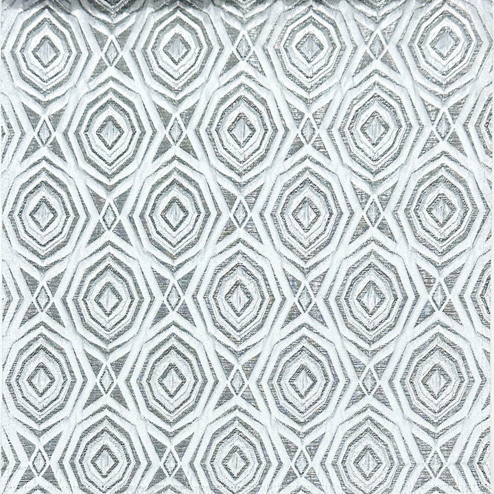 110" Aphrodite Soft Gray Raised Jacquard Fabric