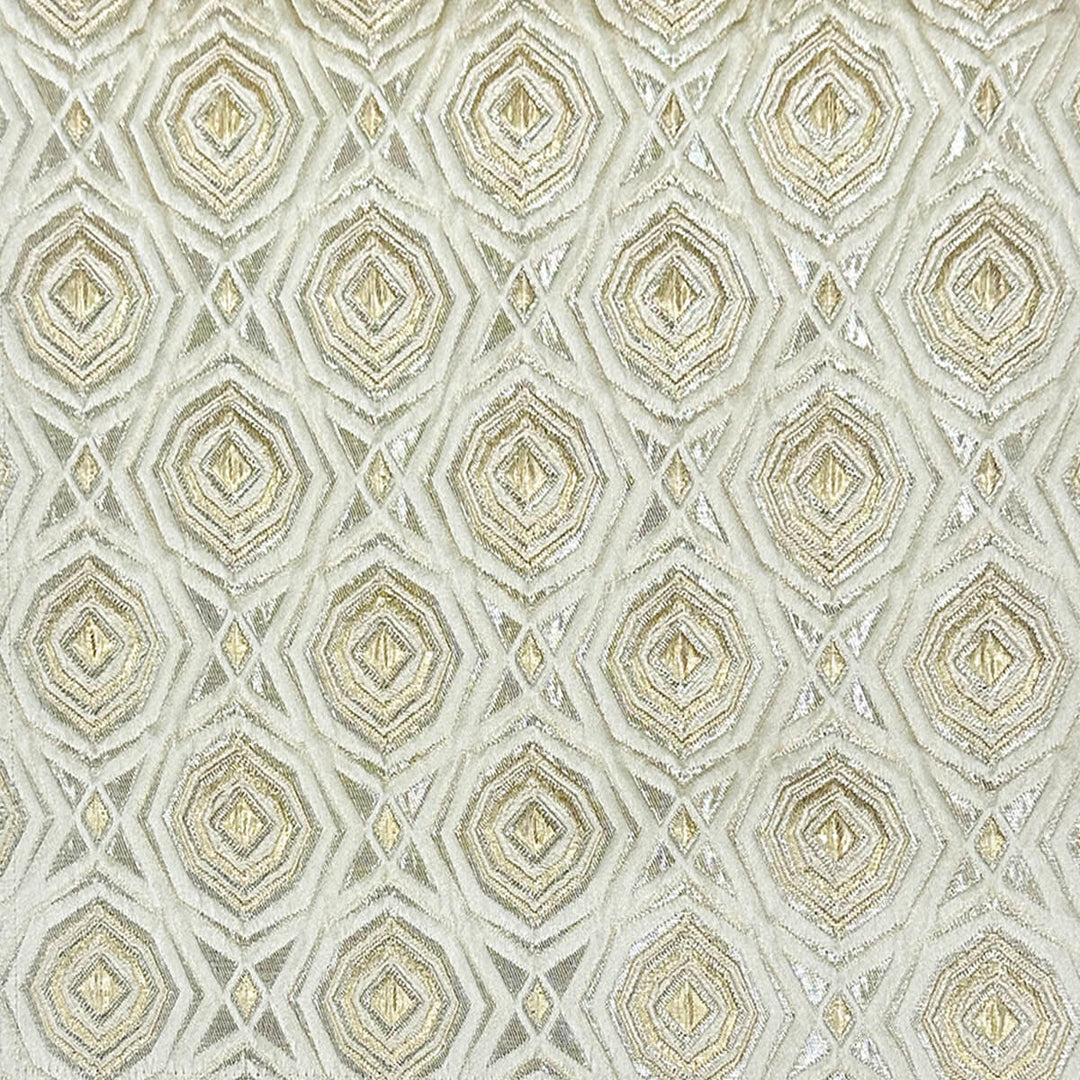 110" Aphrodite Soft Light Gold Beige Raised Jacquard Fabric
