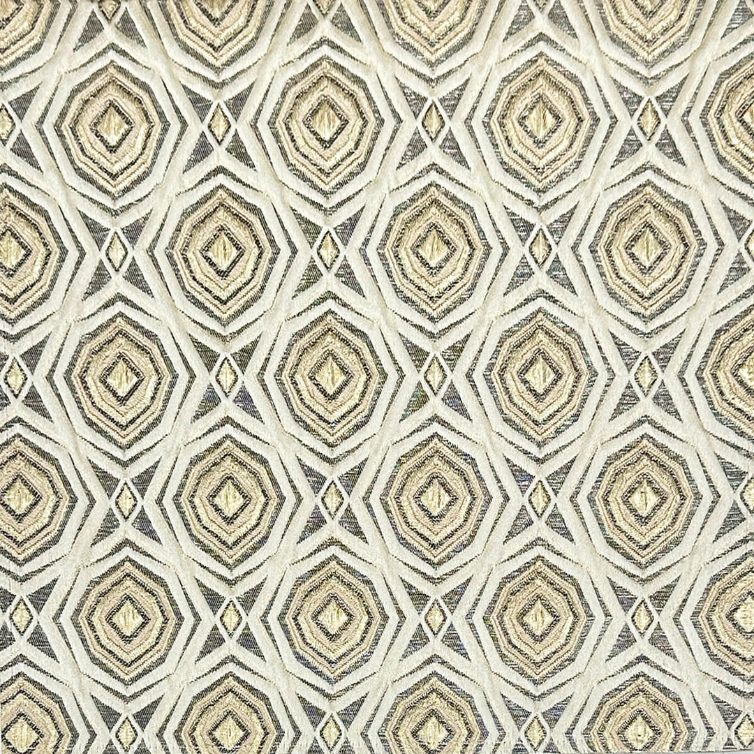 110" Aphrodite Soft Gold Brown Raised Jacquard Fabric