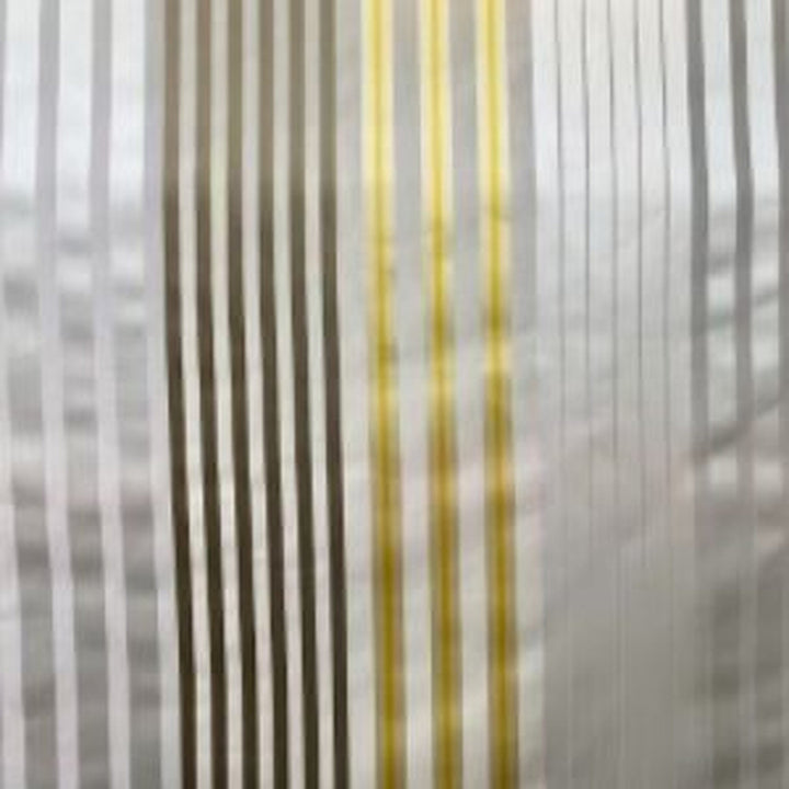 Salvessa Multi-Colored Stripe Silk Fabric in Sand