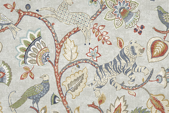 4 COLORS / Jonah Jungle 100% Cotton Fabric