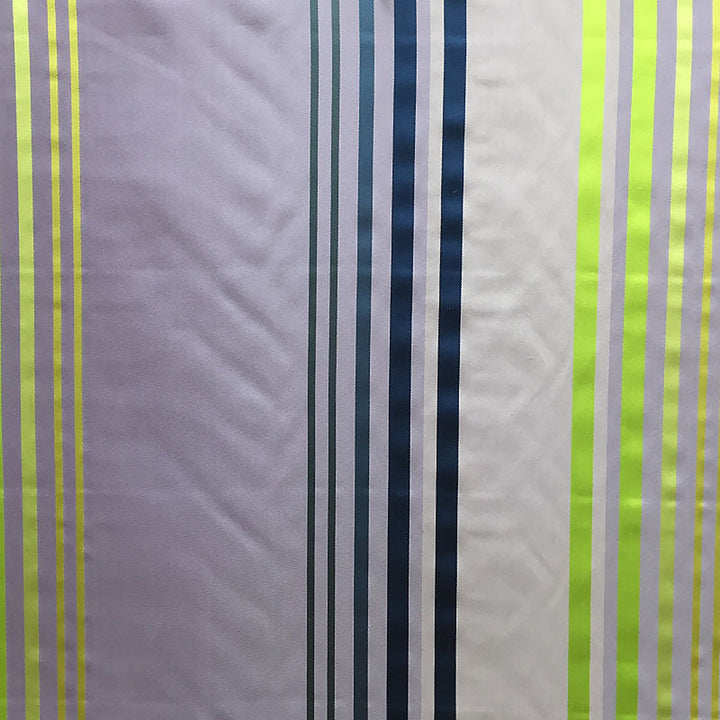 Amarelle Shiny Multi-Colored Stripe Silk Fabric in Lavender