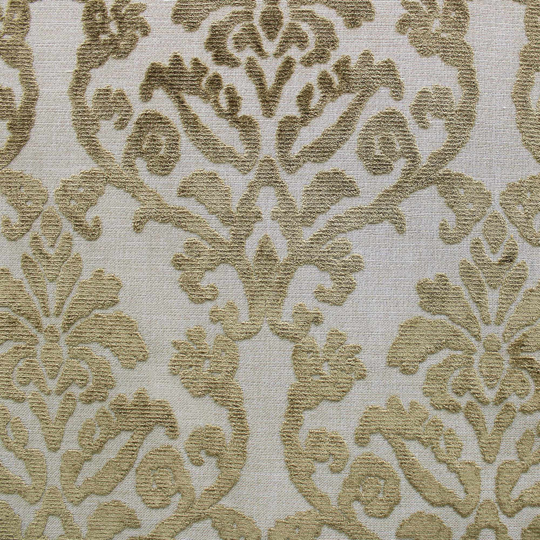 Solene Damask Chenille on Linen Look Fabric by the Yard | 5 Colors