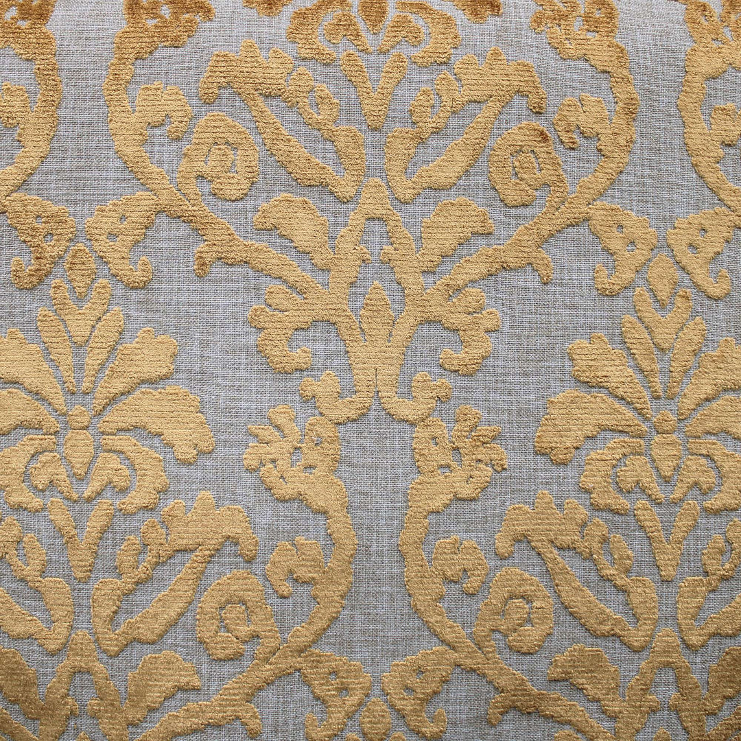 Solene Damask Chenille on Linen Look Fabric by the Yard | 5 Colors