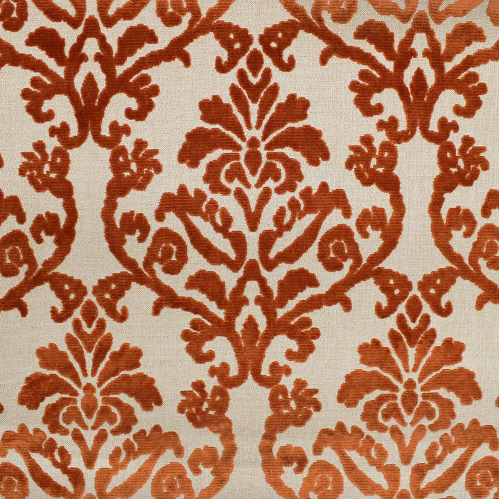 Solene Damask Chenille on Linen Look Fabric by the Yard | 5 Colors
