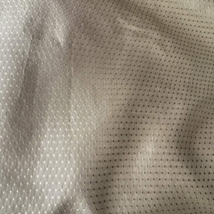 Brivanne Solid Dotted Silk Fabric in Bronze