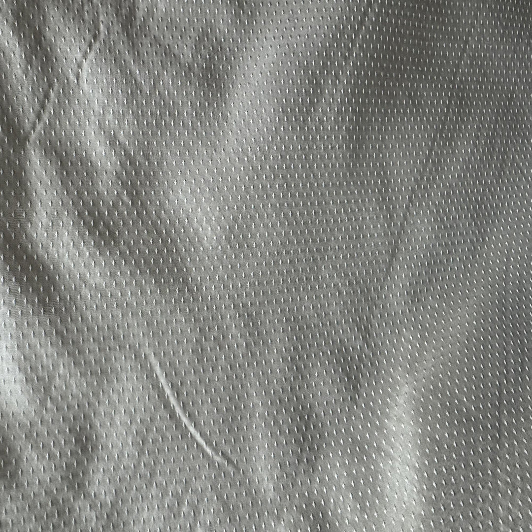 Brivanne Solid Dotted Silk Fabric in Taupe