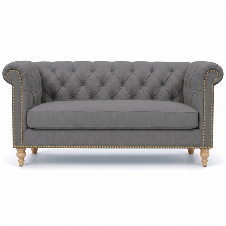 Lennon Fabric in color Gray made on a sofa is a Solid Linen Blend Fabric that is good for Drapery & Curtain Fabric and Upholstery Fabric
