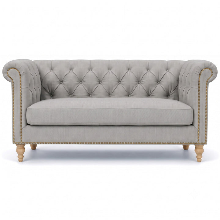 Lennon Fabric in color White made on a sofa is a Solid Linen Blend Fabric that is good for Drapery & Curtain Fabric and Upholstery Fabric