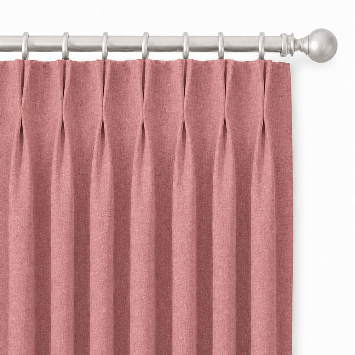 Lennon Fabric in color Mauve made as a drapery is a Solid Linen Blend Fabric that is good for Drapery & Curtain Fabric and Upholstery Fabric