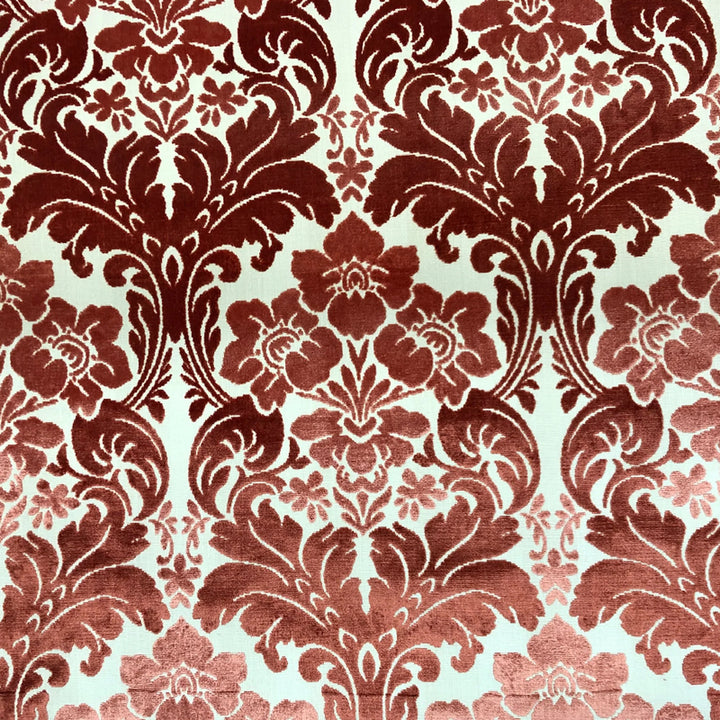 Vandermere Burnout Damask Velvet Fabric | 6 Colors