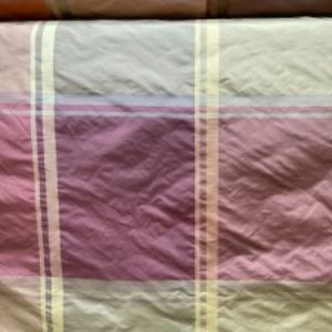 Kalessa Multi-Colored Stripe Silk Fabric in Treasure