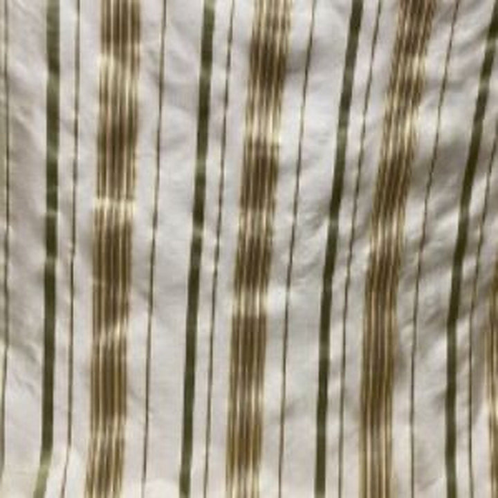 Lorvanne Shiny Multi-Colored Stripe Silk Fabric in Mint