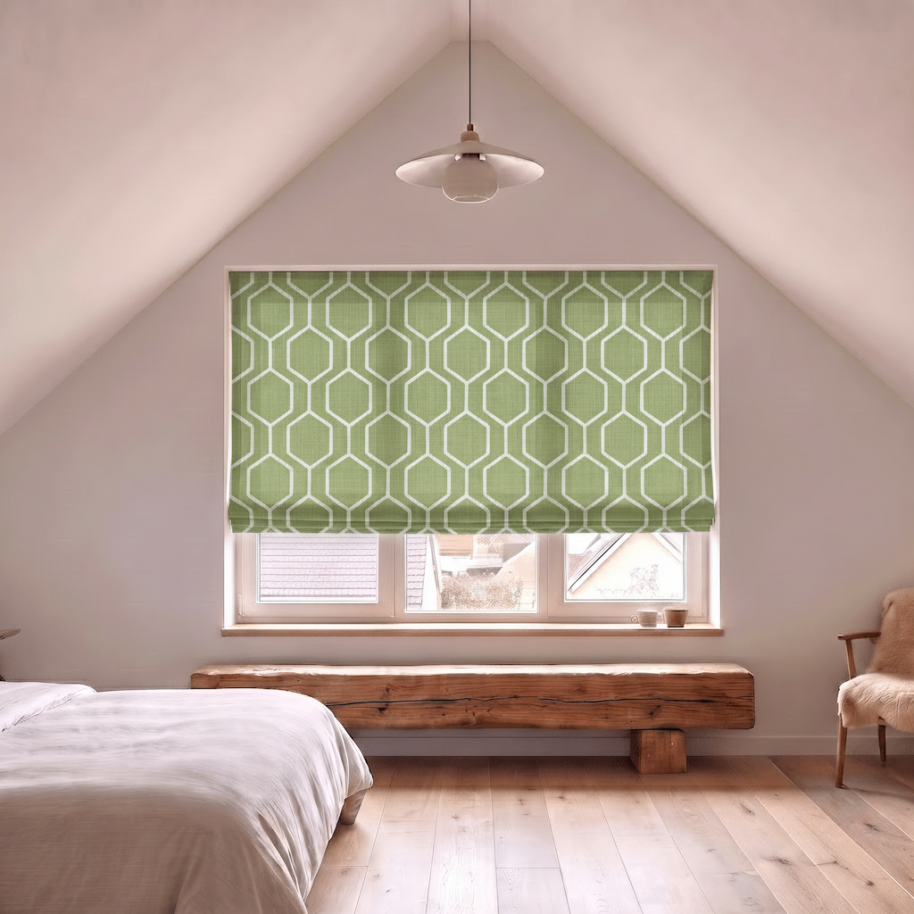 MIRANO Hexagon Embroidery Linen Fabric