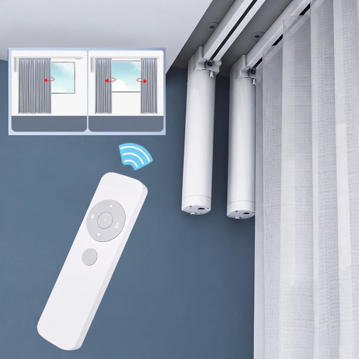 Motorized Curtain Double Track