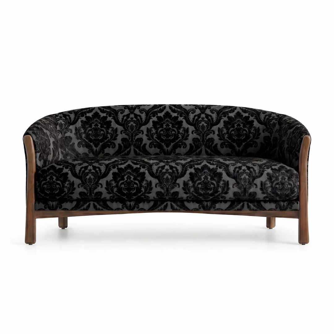 Montialo Black Two-Toned Velvet Fabric