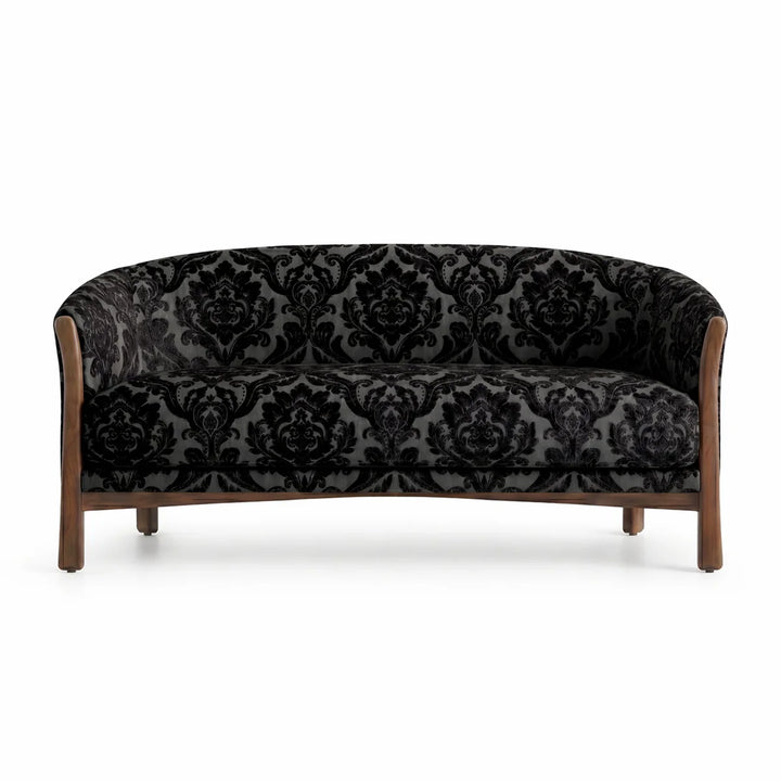 Montialo Black Two-Toned Velvet Fabric