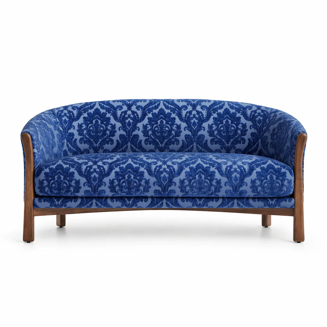 Montialo Sapphire Blue Two-Toned Velvet Fabric