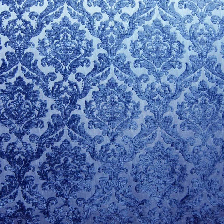 Montialo Sapphire Blue Two-Toned Velvet Fabric