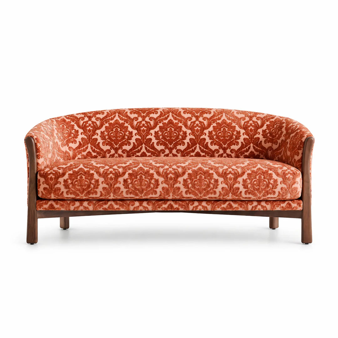 Montialo Rust Brown Two-Toned Velvet Fabric