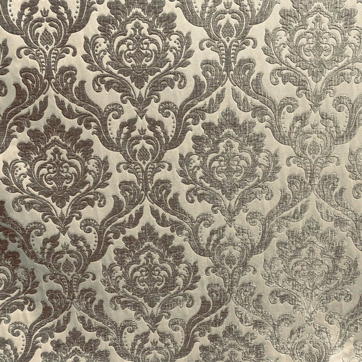 Montialo Pewter Brown Two-Toned Velvet Fabric