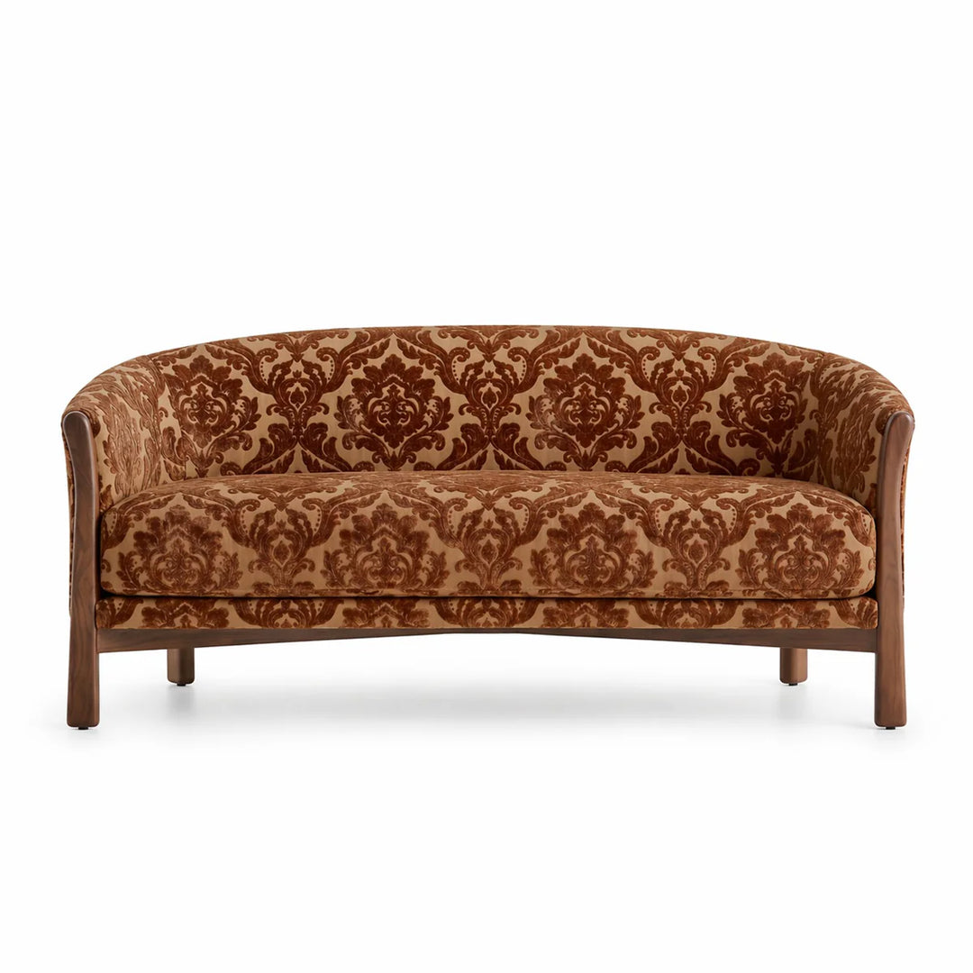 Montialo Spice Brown Two-Toned Velvet Fabric