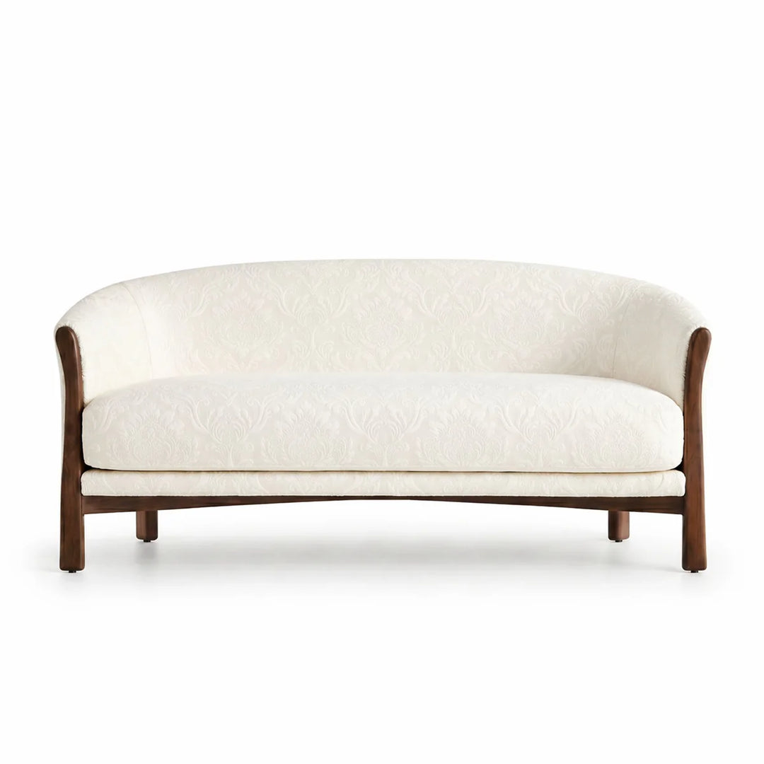 Montialo Ivory Two-Toned Velvet Fabric